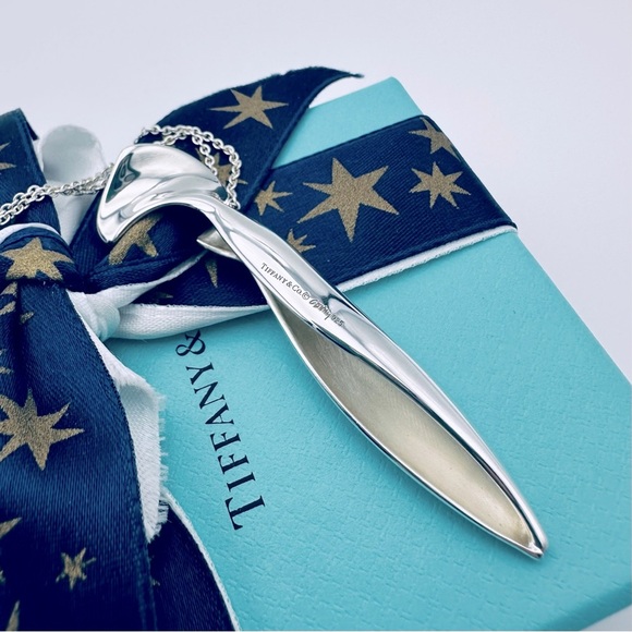RARE Tiffany & Co. Frank Gehry 3” Large Orchid Necklace in Silver with Packaging - Picture 1 of 13